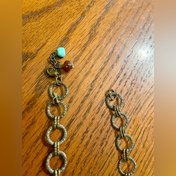 Handpainted Blue Parrot Bird Necklace Handmade Chain - Picture 4 of 11